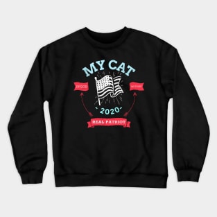 vote for my cat- elections 2020 Crewneck Sweatshirt